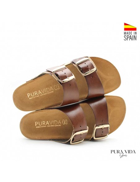 Sandalias estampado leopardo bio