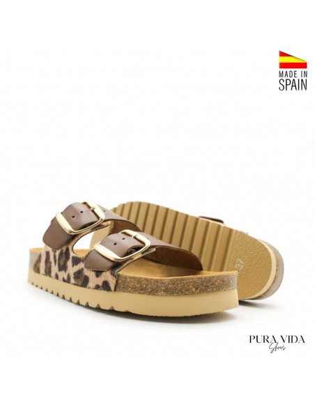 Sandalias bio leopardo