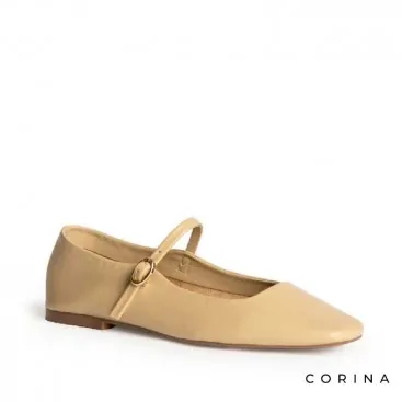 Manoletina plana Camel