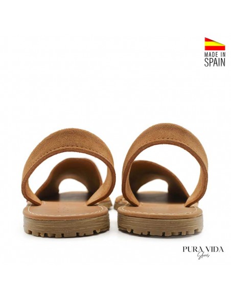 Sandalias Mallorquinas serraje camel