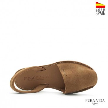 Menorquinas serraje marron