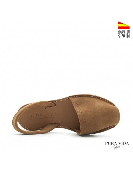Menorquinas serraje marron