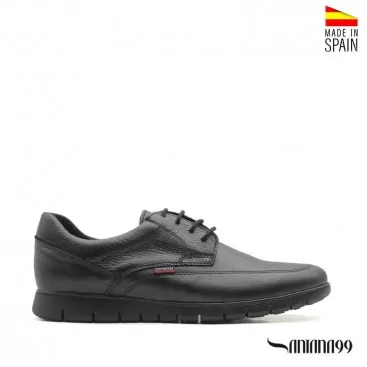 zapatos piel negra hombre