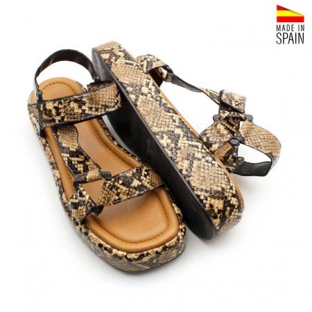 Sandalias de plataforma deportivas de Serpiente