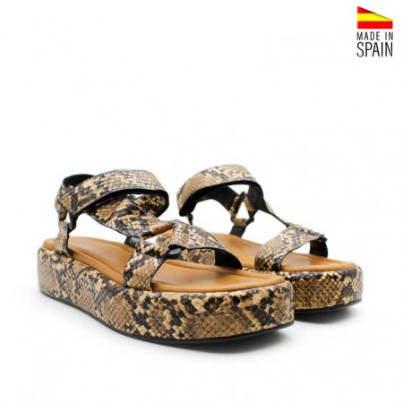 Sandalias de plataforma deportivas de Serpiente