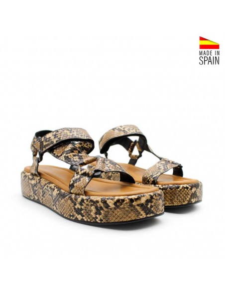 Sandalias plataforma serpiente