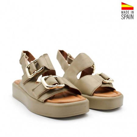 Sandalias verdes Plataforma