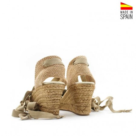 Cuñas verdes con cintas