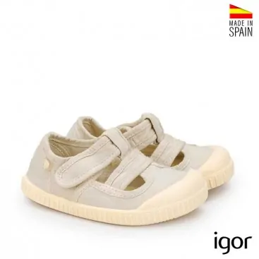 Calzado infantil Igor lona gris