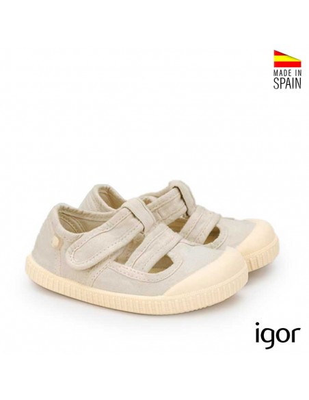Calzado infantil Igor lona gris