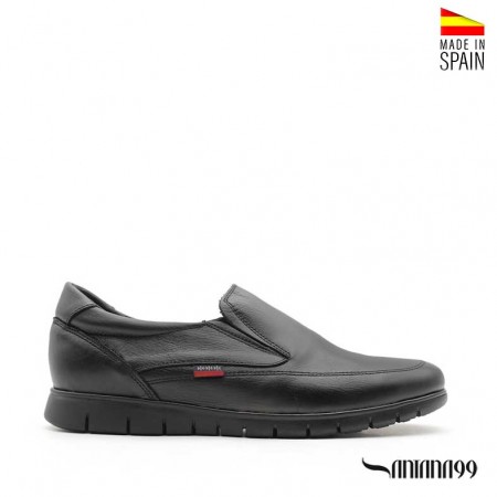 zapatos hombre negros sin cordones
