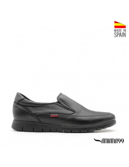 zapatos hombre negros sin cordones