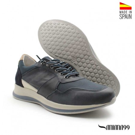 Sneakers azul marino hombre