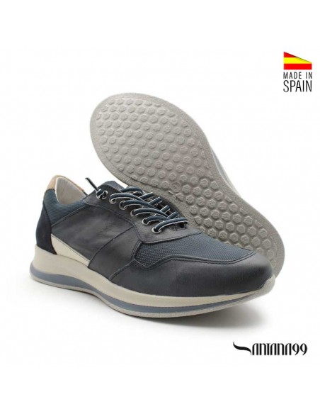 Sneakers azul marino hombre