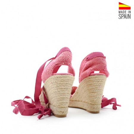 Cuñas suaves rosa metalizado