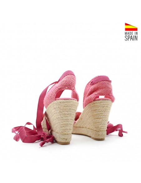 Cuñas suaves rosa metalizado