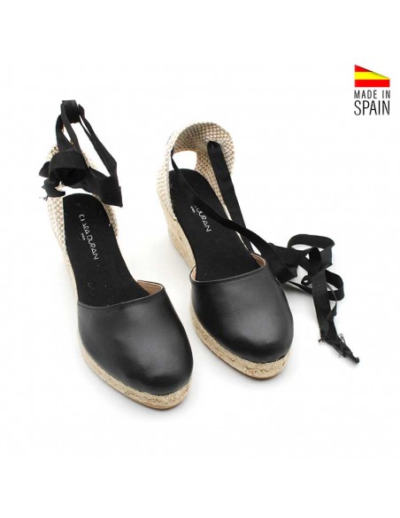 Alpargatas negras mujer