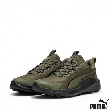 Zapatillas Puma verde militar trail