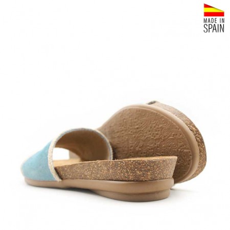 Cuñas bio celeste mujer