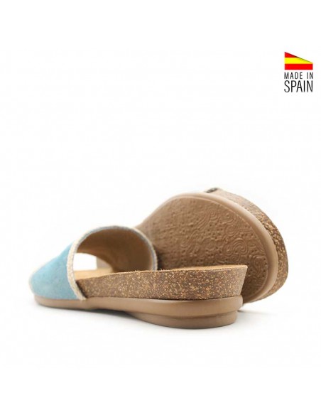 Cuñas bio celeste mujer