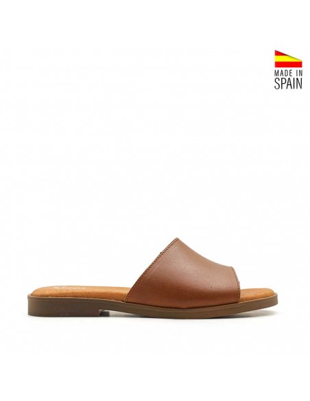 Sandalias marrones pala ancha