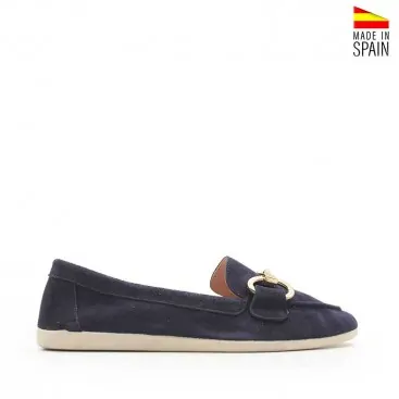 Mocasines Azul Marino serraje