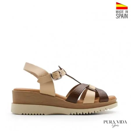 Cuñas mujer naturales y marrones