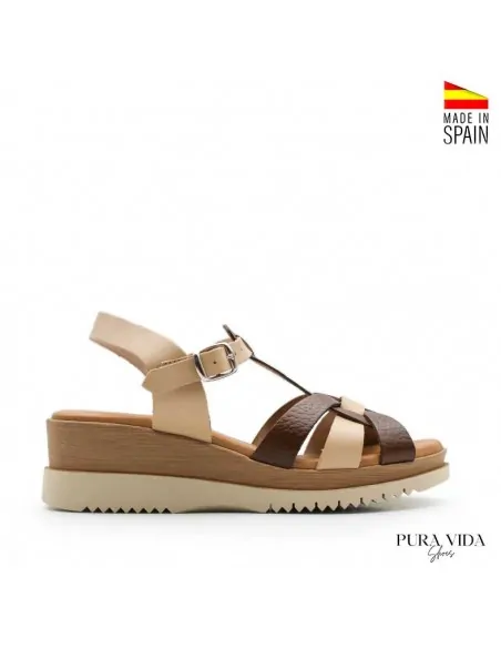 Cuñas mujer naturales y marrones