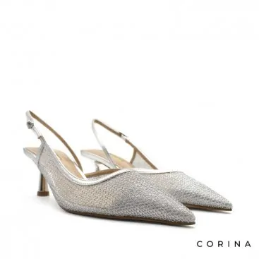 Zapatos tacon mujer plateados