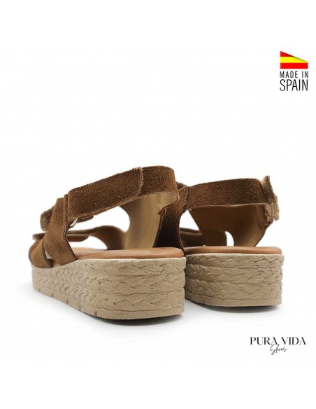 Sandalias plataforma bajas mujer