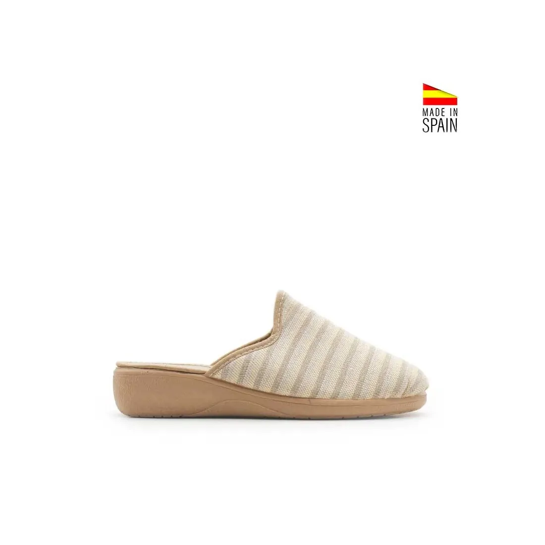 Zapatillas Casa de Mujer para Verano Cerradas Beige