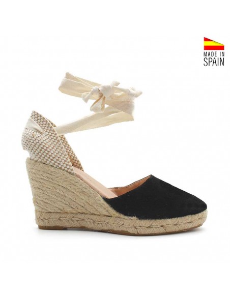 Alpargatas negras esparto