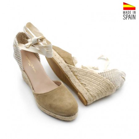 Alpargatas claras mujer