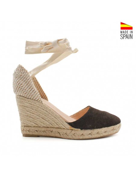 Alpargatas marrones mujer