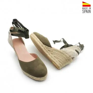 Alpargatas con cuña serraje