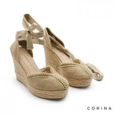 Alpargata cuña crochet