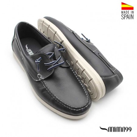 Zapatos náuticos Azul marino para hombre con suela flexible