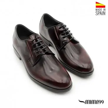 Zapato Derby Hombre Burdeos