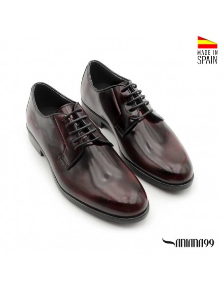 Zapato Derby Hombre Burdeos