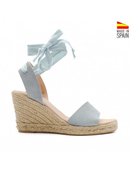 Sandalias Cuña celestes
