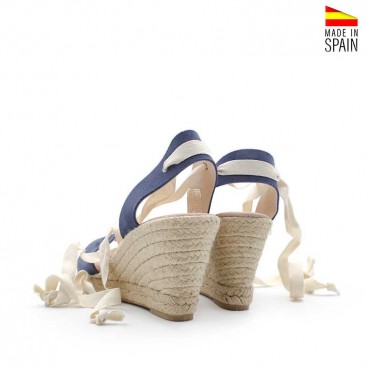 Sandalias Cuña piel