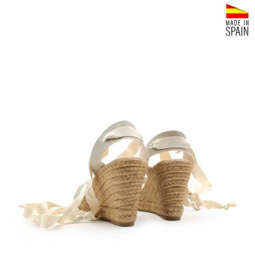 Sandalias cuña Grises