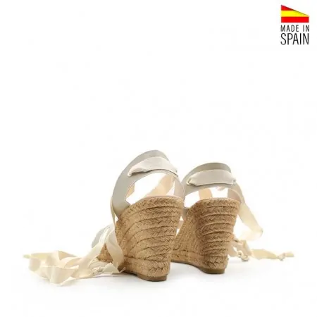 Sandalias cuña Grises