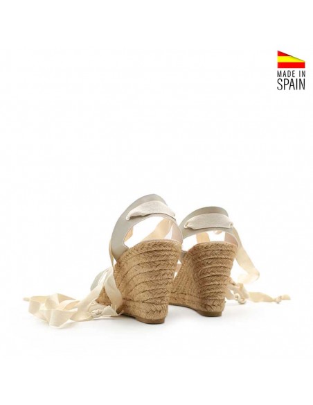 Sandalias cuña Grises