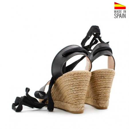 Sandalias Negras esparto