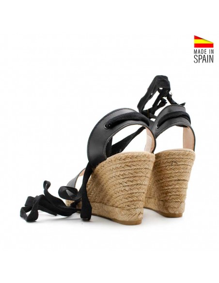 Sandalias Negras esparto