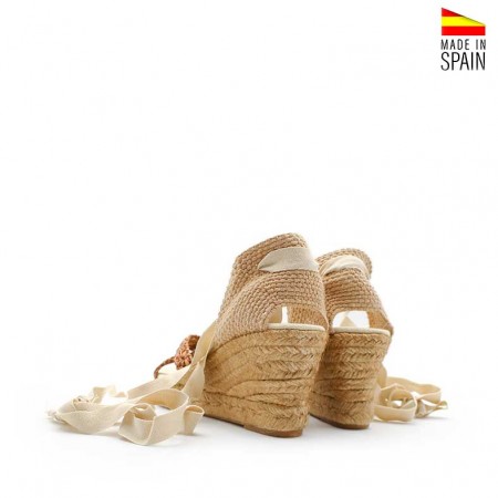 Sandalias Tiras bronce esparto