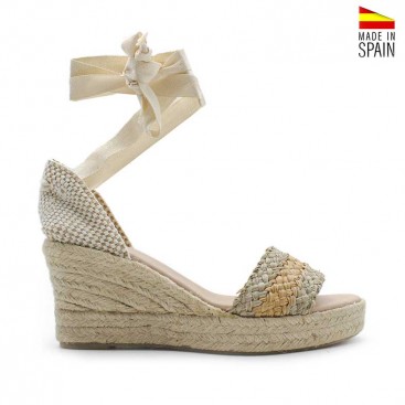 Cuñas Beige de Esparto
