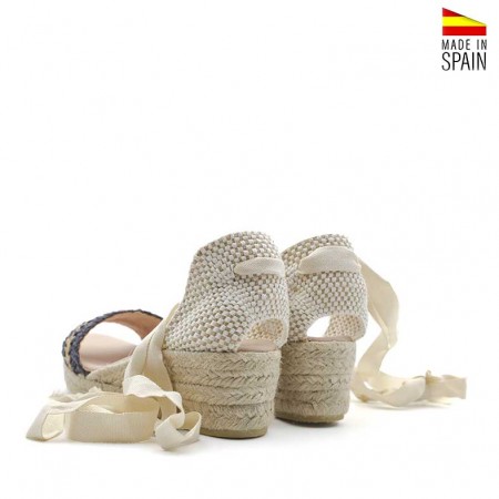 Sandalias cuña baja mujer