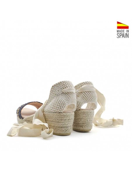 Sandalias cuña baja mujer